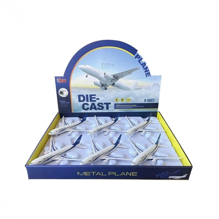 HW-180 2830 BLUE CB IŞIKLI SESLİ METAL YOLCU UÇAĞI