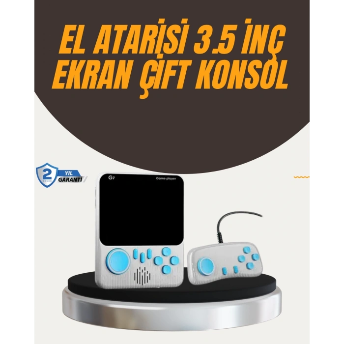 İki Kişilik Oyun Deneyimi Sunan Taşınabilir Retro Konsol