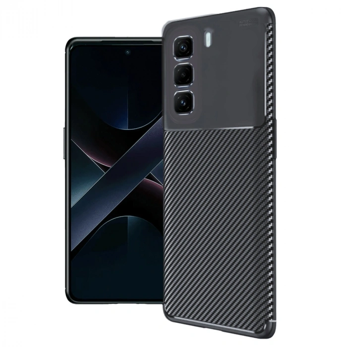 İnfinix Hot 50 Pro Plus 4g Auto Focus Karbon Kapak - Siyah
