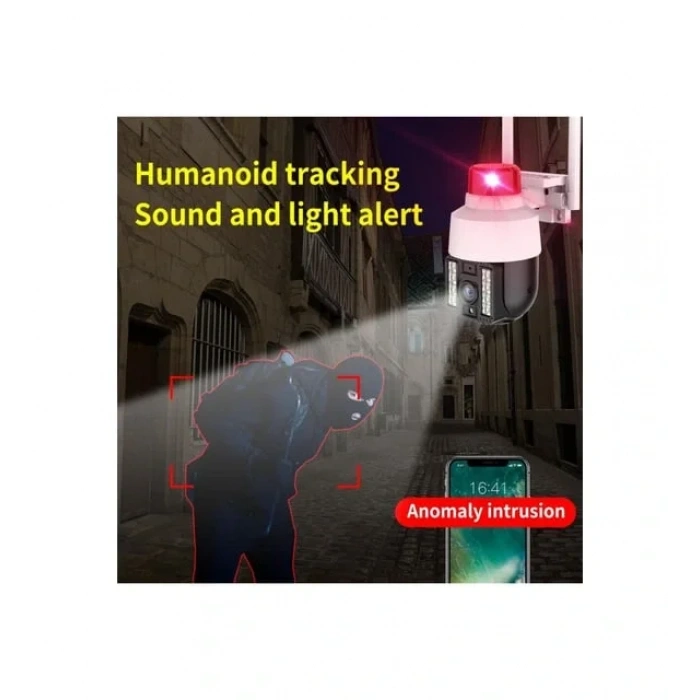INT-CMR21 SD-kart destekli Hareketli Sesli Gece Renkli PTZ Akıllı Wifi Güvenlik Kamerası (5324)