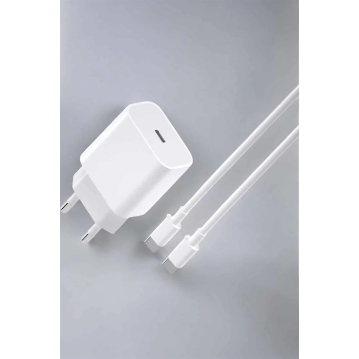 İos Uyumlu Type-c Girişli Hızlı Şarj 15/15 Pro Max Adaptör Ve Kablosu