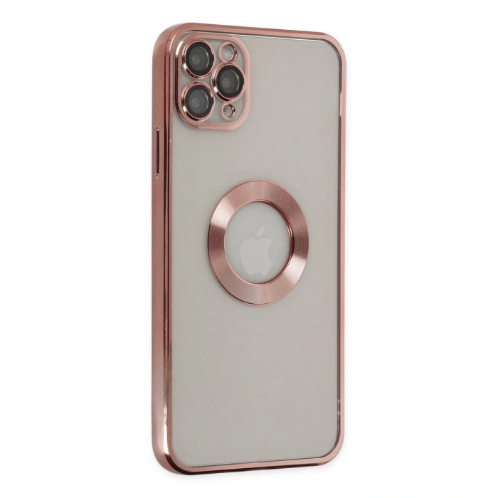 İphone 11 Pro Kılıf Slot Silikon - Rose Gold