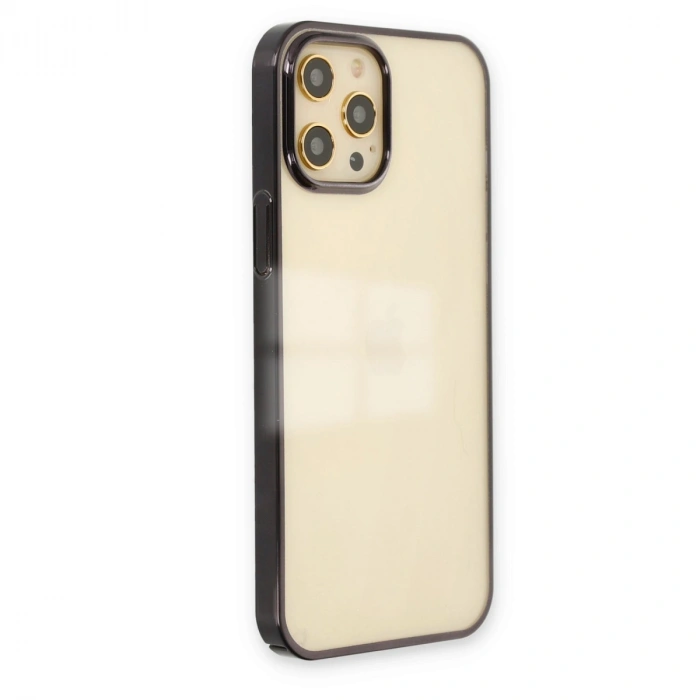 İphone 12 Pro Max Kılıf Element Silikon - Siyah