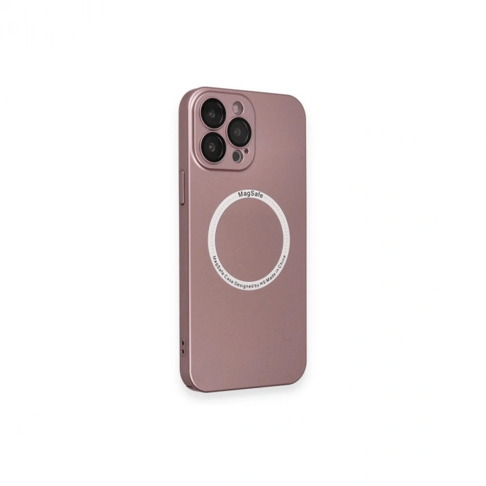 İphone 13 Pro Kılıf Jack Magneticsafe Lens Silikon - Rose Gold