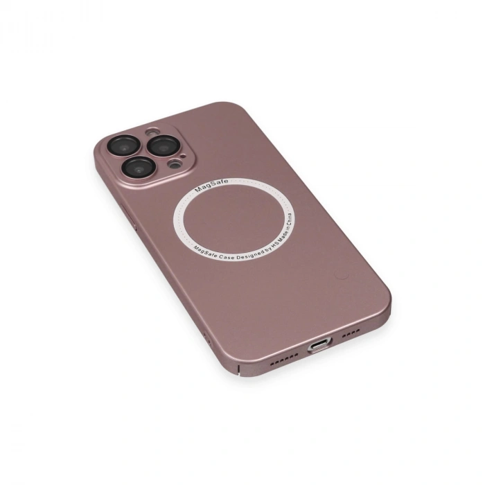 İphone 13 Pro Kılıf Jack Magneticsafe Lens Silikon - Rose Gold