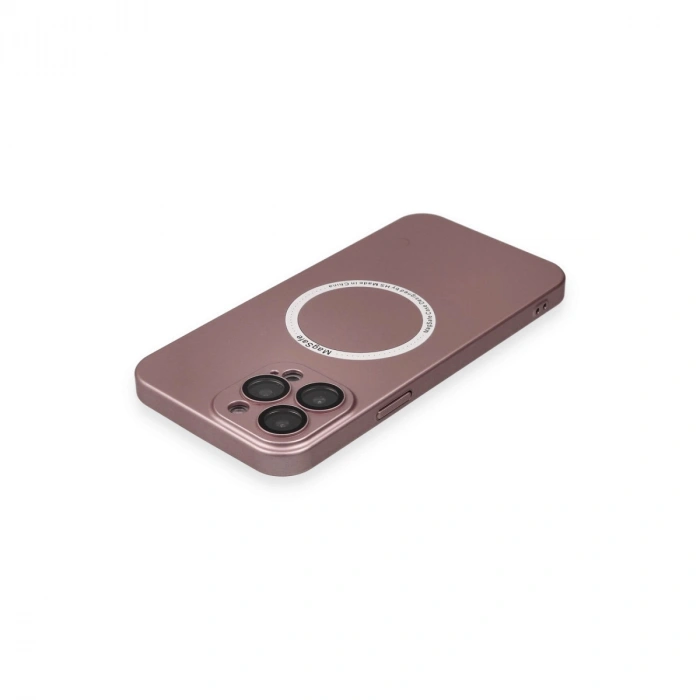 İphone 13 Pro Kılıf Jack Magneticsafe Lens Silikon - Rose Gold