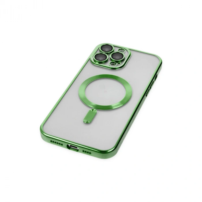 İphone 13 Pro Kılıf Kross Magneticsafe Kapak - Koyu Yeşil