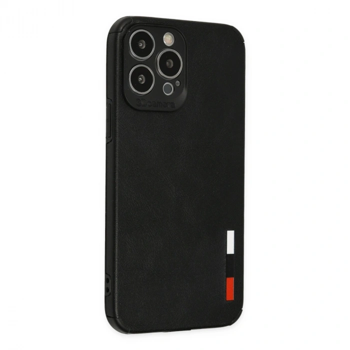 İphone 13 Pro Kılıf Loop Deri Silikon - Siyah