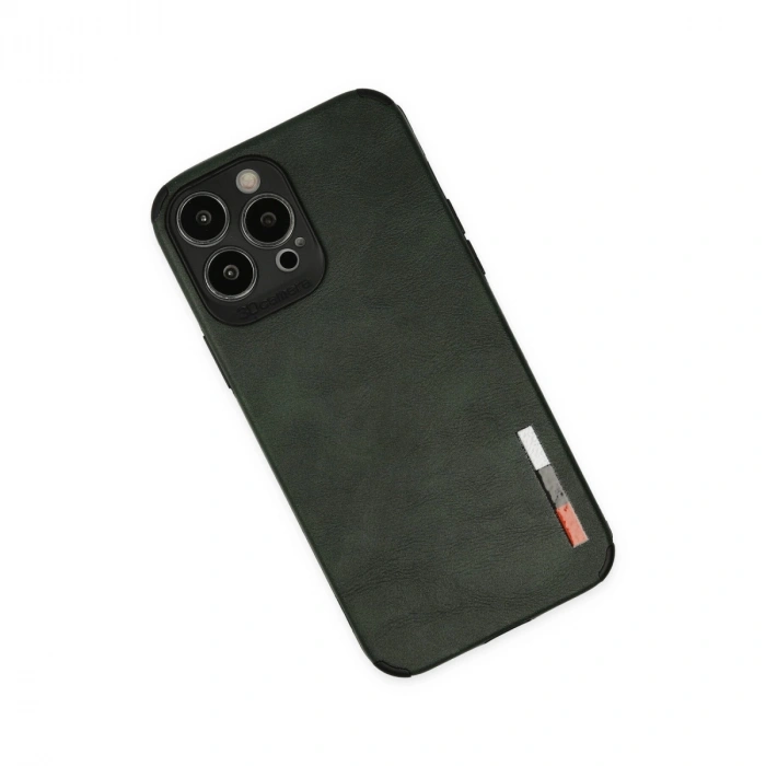 İphone 13 Pro Kılıf Loop Deri Silikon - Yeşil