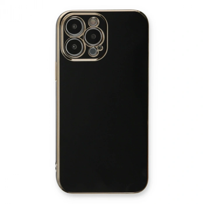 İphone 13 Pro Kılıf Volet Silikon - Siyah