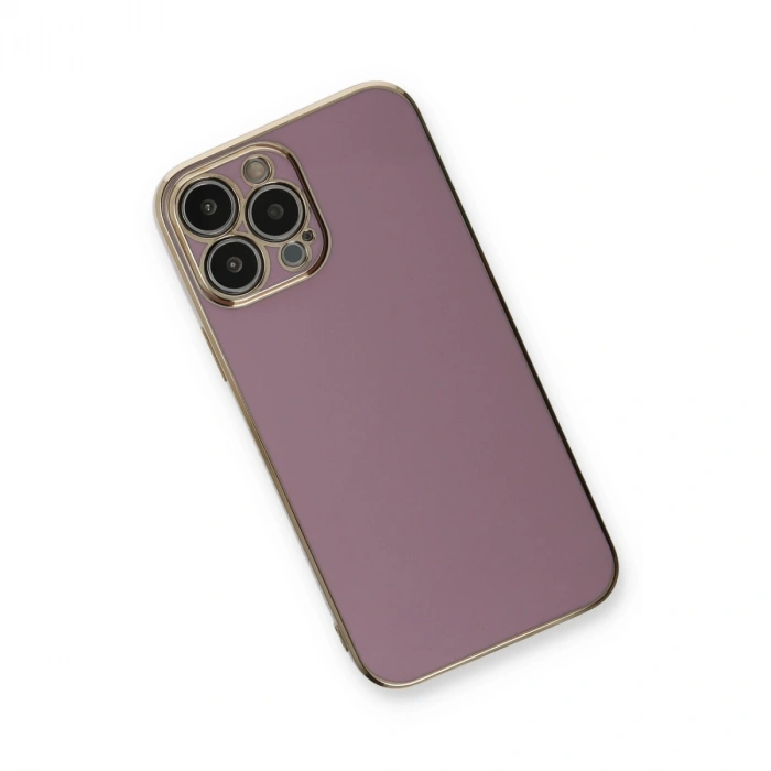 İphone 13 Pro Max Kılıf Volet Silikon - Mor