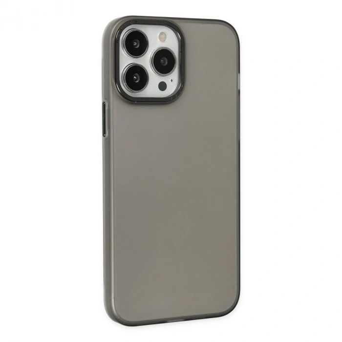 İphone 14 Pro Max Kılıf Modos Metal Kapak - Siyah