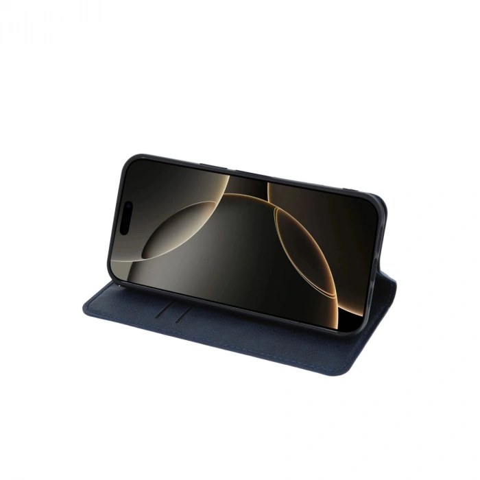 İphone 15 Pro Max Kılıf Trend S Plus Kapaklı Kılıf - Lacivert