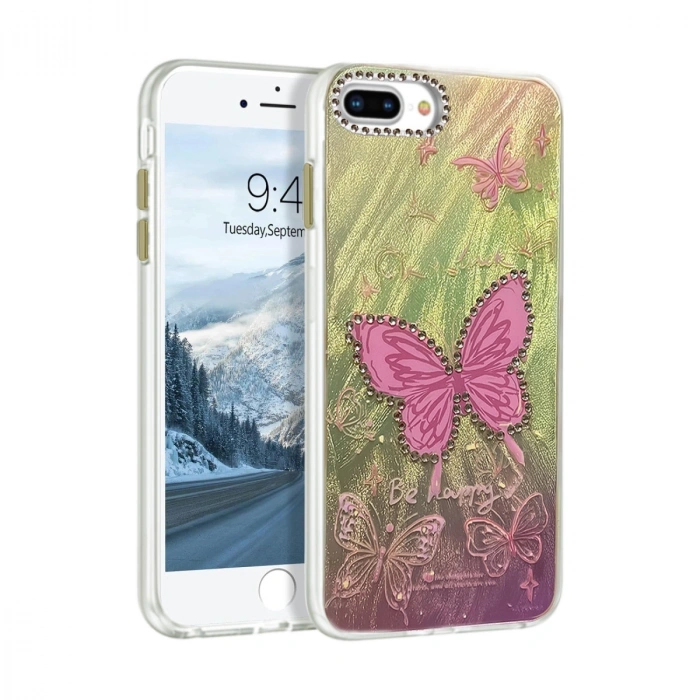 İphone 7 Plus Kılıf Blade Aynalı Desenli Kapak - Desen 5