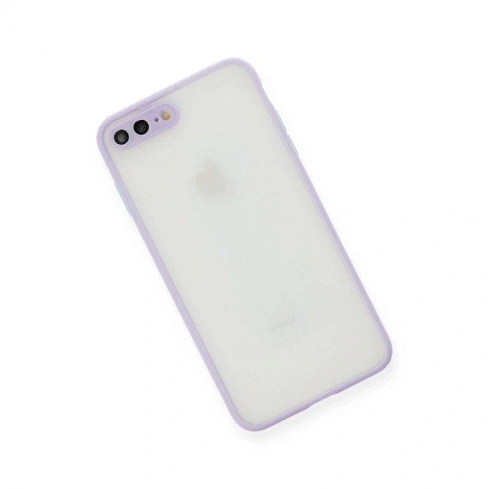 İphone 7 Plus Kılıf Montreal Silikon Kapak - Mor