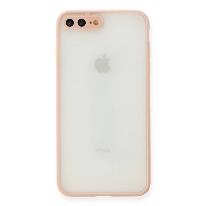 İphone 7 Plus Kılıf Montreal Silikon Kapak - Pembe