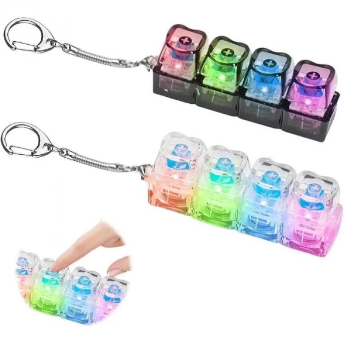 Işıklı Klavye Tuşu Switch Anahtarlık