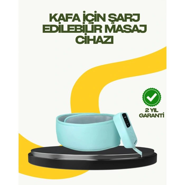 Isıtmalı Baş Masaj Aleti Rahatlatıcı ve Stres Giderici Tasarım