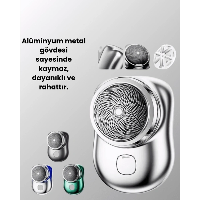 Islak-Kuru Kullanımlı Suya Dayanıklı Mini Tıraş Cihazı