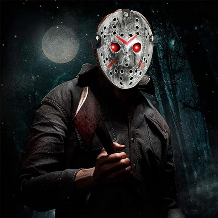Jason Maskesi Hannibal Maskesi Metal Gümüş Renk 20x25 cm (5324)