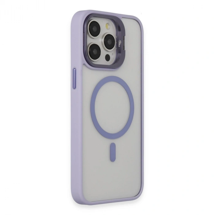 Joko Apple İphone 15 Pro Kılıf Roblox Lens Magsafe Standlı Kapak - Lila