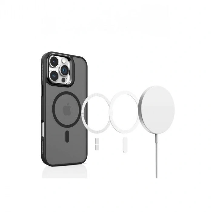 Joko Apple İphone 16 Plus Flet Lens Magsafe Kapak - Turuncu