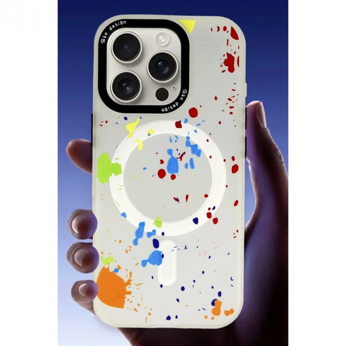 Joko Apple İphone 16 Pro Max Colorful Magsafe Kapak - Şeffaf