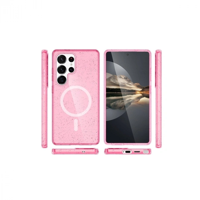 Joko Samsung Galaxy S23 Ultra Kılıf  Magsafe Kapak - Pembe