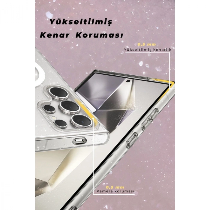 Joko Samsung Galaxy S23 Ultra Kılıf  Magsafe Kapak - Şeffaf