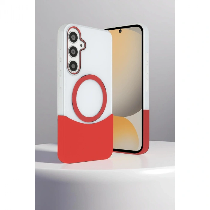 Joko Samsung Galaxy S24 Fe Velar Magsafe Kapak - Natural Grey