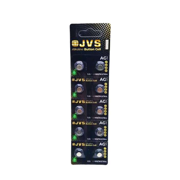 JVS AG1 1.5V LR60 SAAT PİLİ 10LU KART (5324)