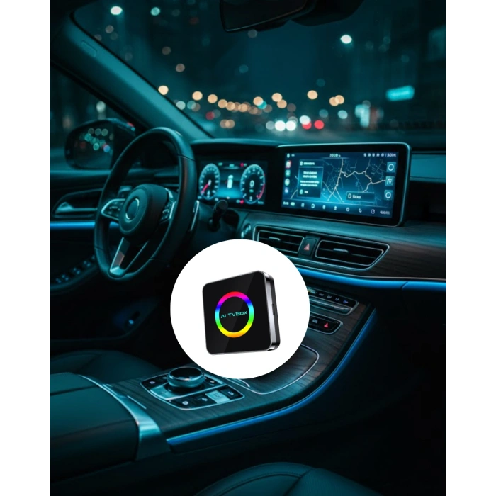 Kablosuz Android Auto CarPlay Destekli Araç Multimedya Adaptörü