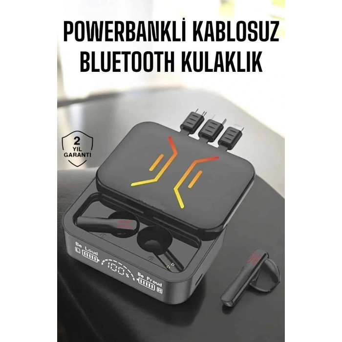 Kablosuz Bluetooth Kulaklık Powerbankli Uzun Pil Ömrü Yüksek Ses Kaliteli