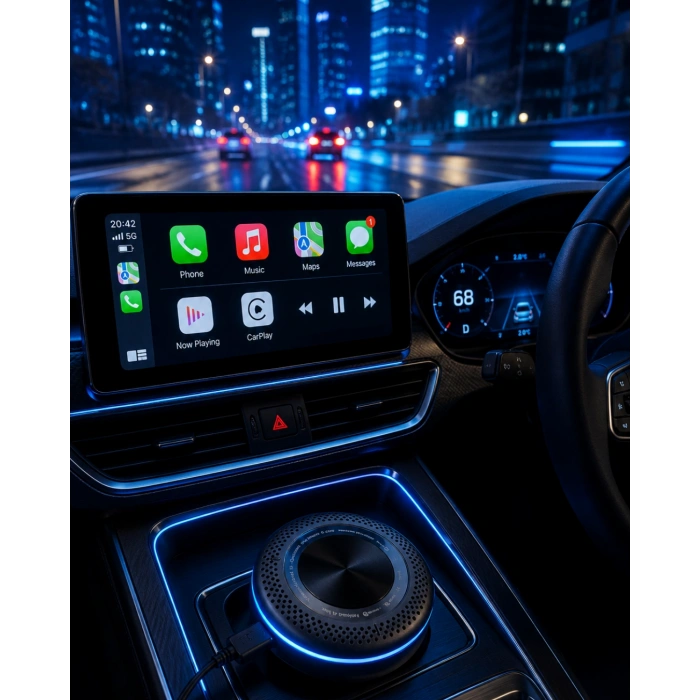 Kablosuz CarPlay Android Auto Destekli Akıllı TV Box 4G Sim Kart Girişli