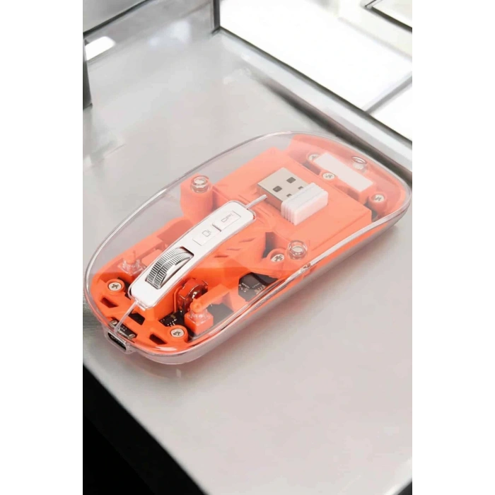 Kablosuz Mouse Fare 5.0 Bluetooth Bağlantılı Usb Girişli