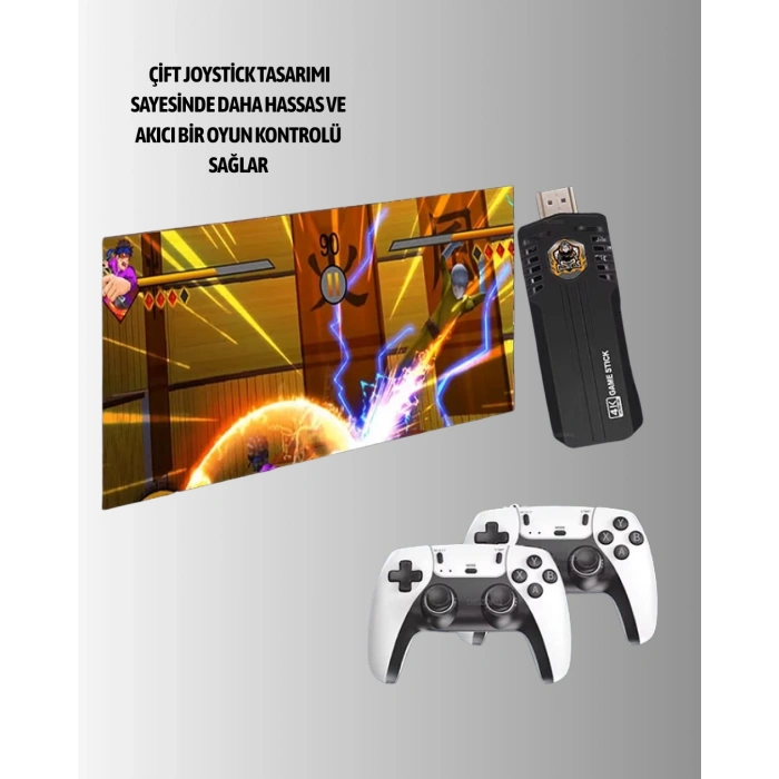 Kablosuz Retro Tv Oyun Konsolu – 30.000+ Oyun, Hd Çıkış & Kablosuz Gamepad İle Efsanevi Oyun Deneyimi