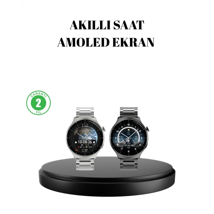 Kablosuz Şarjlı Bluetooth Görüşmeli Akıllı Saat – Android & iOS Uyumlu