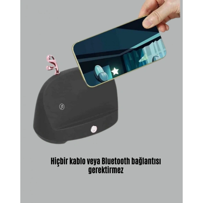 Kablosuz Telefon Tutucu ve Bluetooth Hoparlör – Pratik ve Şık Ses Çözümü