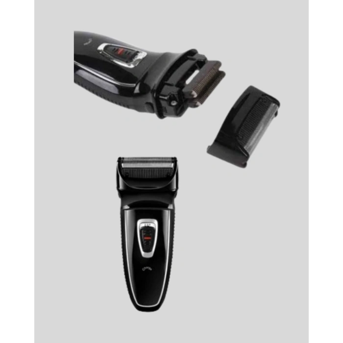 Kablosuz Tıraş Makinesi Çift Başlıklı Kuru Tıraş Folyo Başlık Şarj Göstergeli