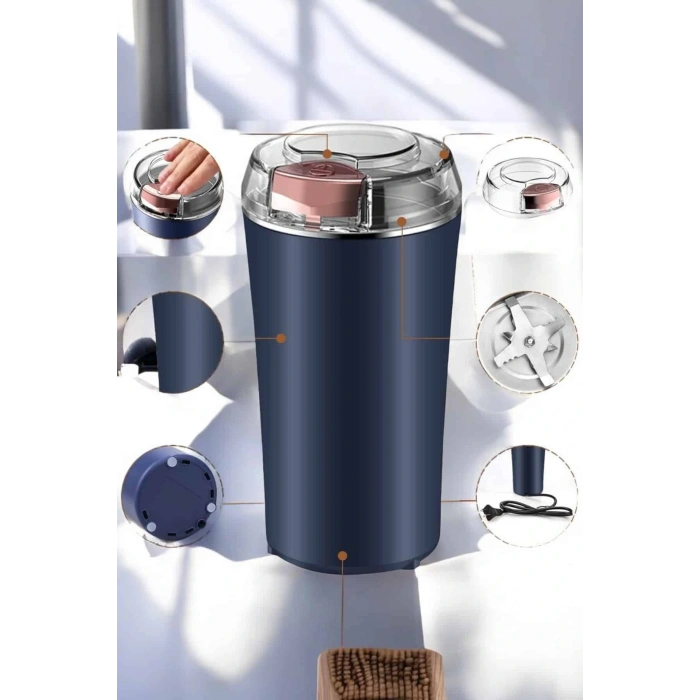 Kahve Ve Baharat Öğütücü Dayanıklı Paslanmaz Çelik Kolay Kullanım