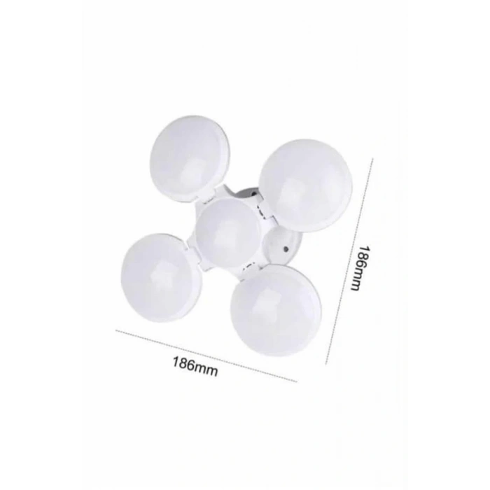 Kamp Lambası Güneş Enerjili Solar 5 Kanatlı Katlanır Lamba Karavan