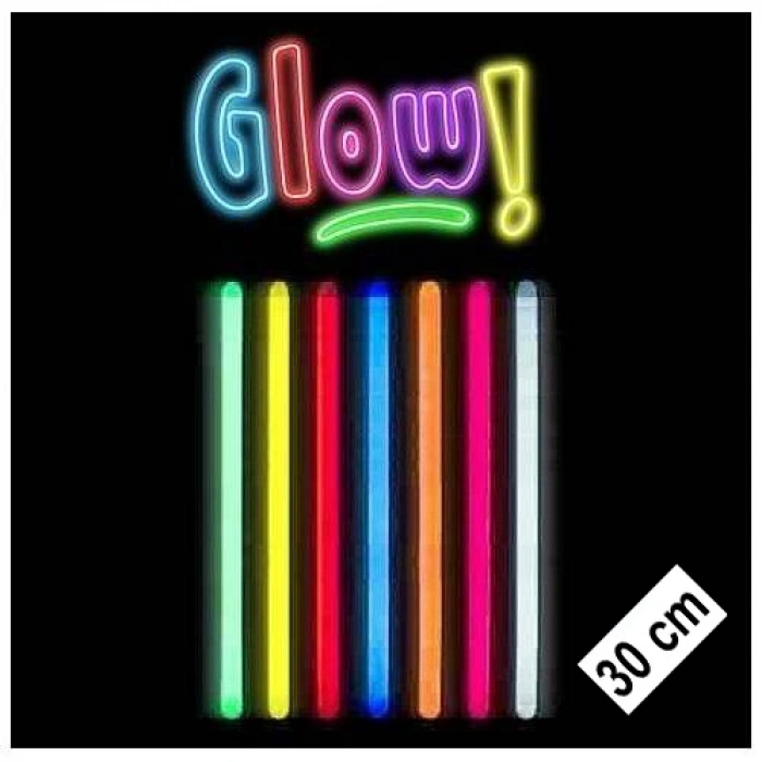 Karanlıkta Parlayan Fosforlu Glow Kalın Çubuk 30 cm 1 Adet (5324)