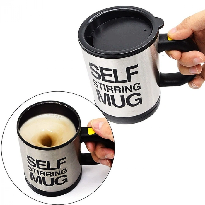 Karıştırıcı Özellikli Mikser Kupa Bardak Self Stirring Mug (5324)