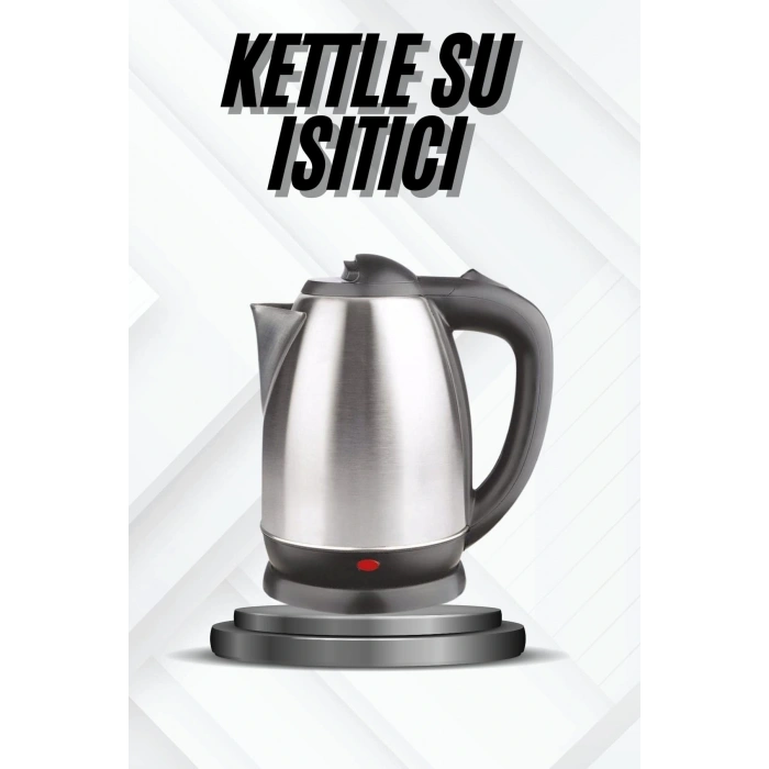 Kettle Su Isıtıcı C F Priz Uyumlu 220 - 240 V Paslanmaz Çelik Kablolu