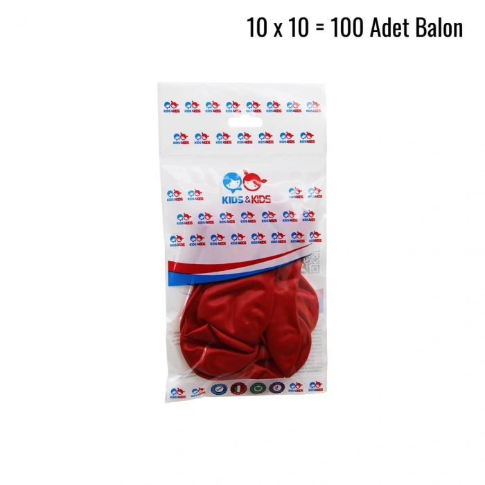 KIRMIZI 100PCS BALON G-90A (5324)