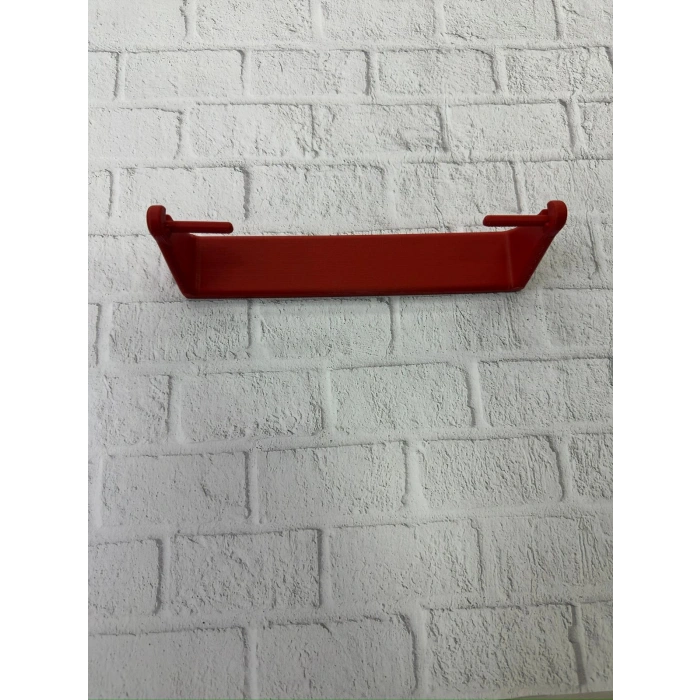 Kırmızı Peçete Tutucu Duvara Monte Pratik Kağıt Havlu Askısı
