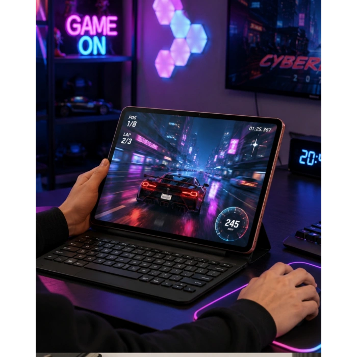 Klavyeli Tablet Bilgisayar Seti Dokunmatik Kalem ve Kılıf Destekli