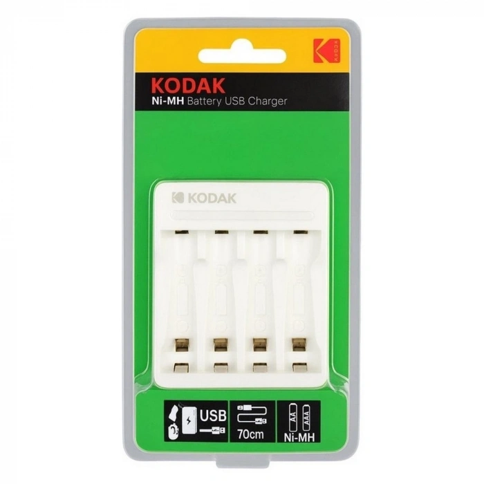 Kodak Kd-29490 4’lü Aa/aaa Ni-mh Type-c Otomatik Hızlı Pil Şarj Cihazı