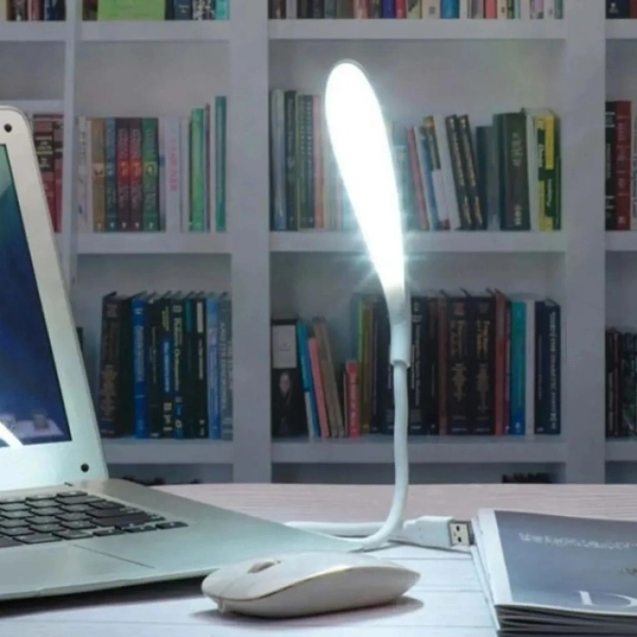 Kompakt USB Beyaz 14 Ledli 3 Kademeli Dokunmatik Okuma Lambası