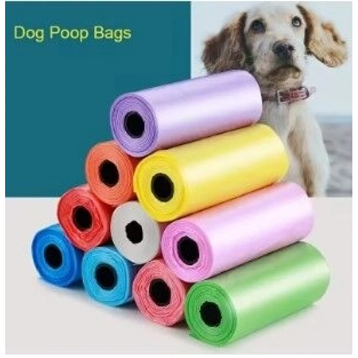 Köpek Dışkı Poşeti 4lü Düz Renk Set